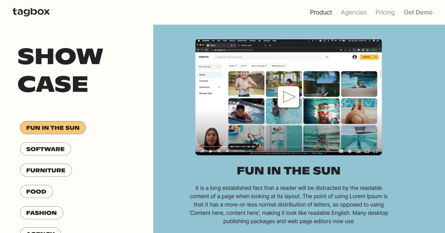Tagbox.io screenshot - 20 beste Frame.io-Alternativen für 2026