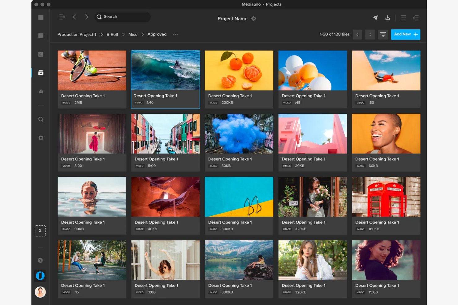 MediaSilo screenshot - 20 meilleures alternatives à Frame.io pour 2026
