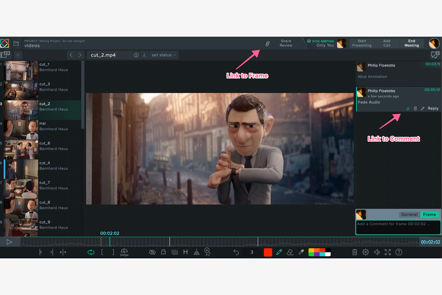 SyncSketch screenshot - 20 Mejores Alternativas a Frame.io para 2026