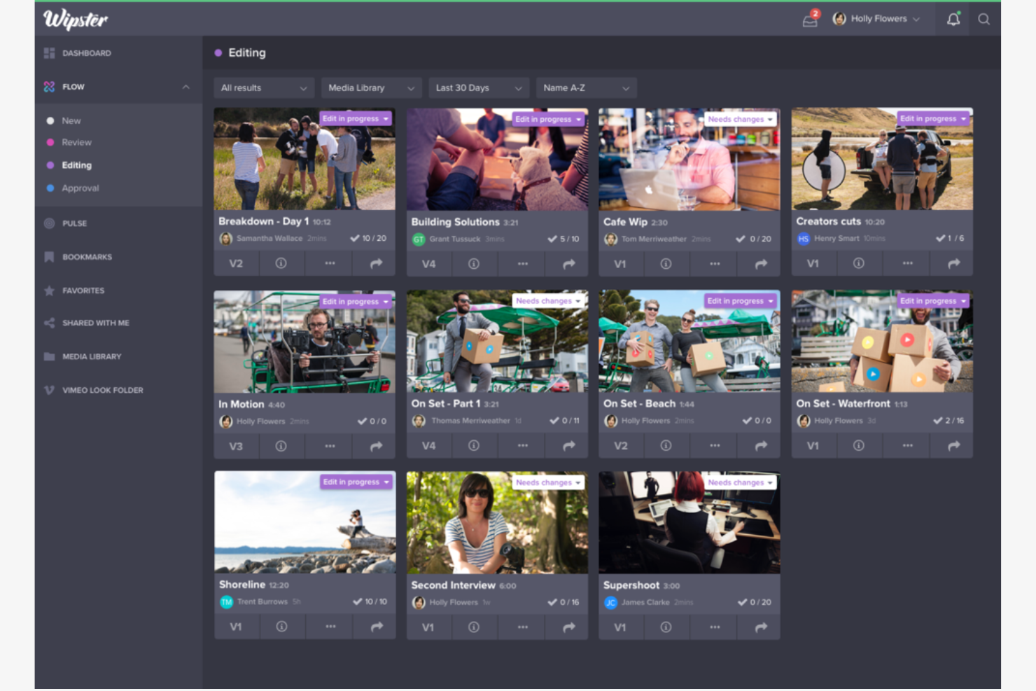 Wipster screenshot - 20 beste Frame.io-Alternativen für 2026