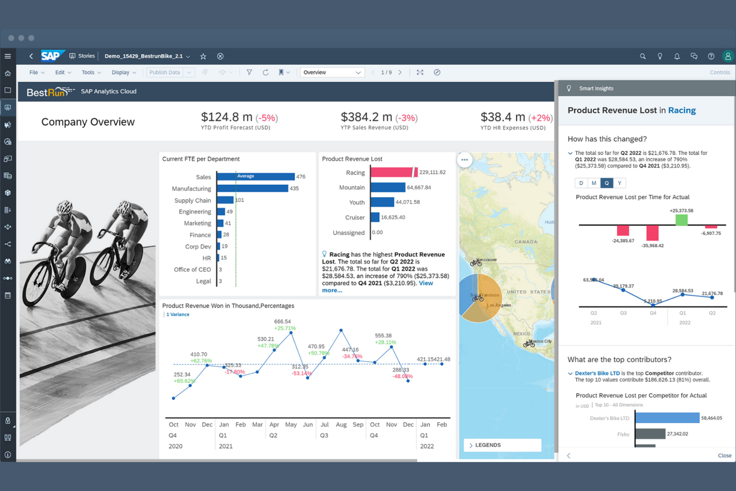 SAP Analytics Cloud screenshot - 13 meilleures alternatives à Looker Studio analysées en 2026