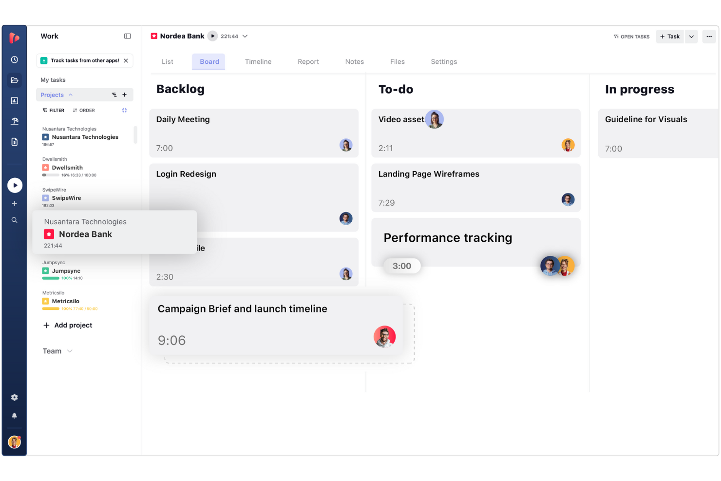 TrackingTime screenshot - 10 mejores aplicaciones gratuitas de seguimiento de tiempo para freelancers analizadas en 2026