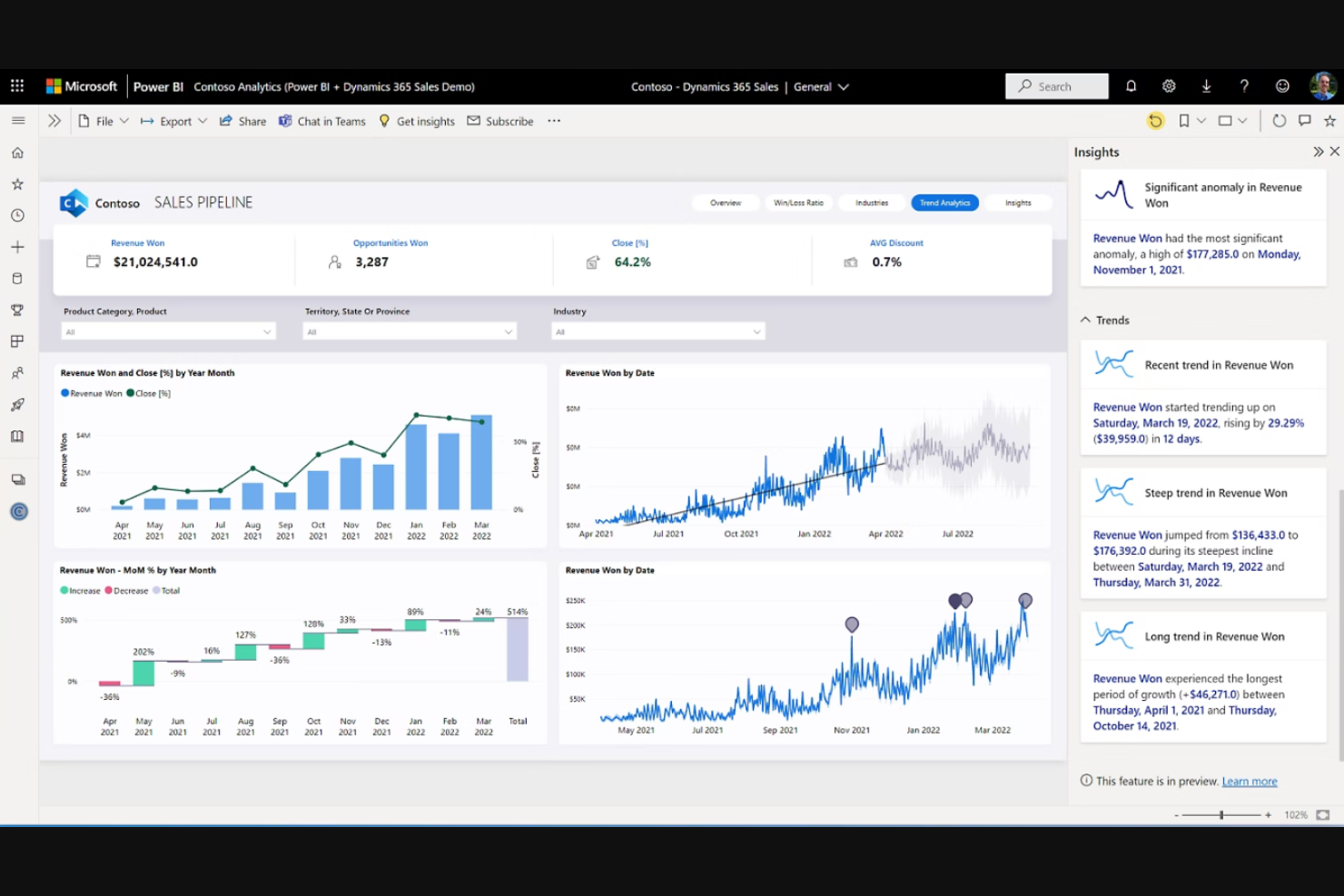 Microsoft Power BI screenshot - 13 meilleures alternatives à Looker Studio analysées en 2026