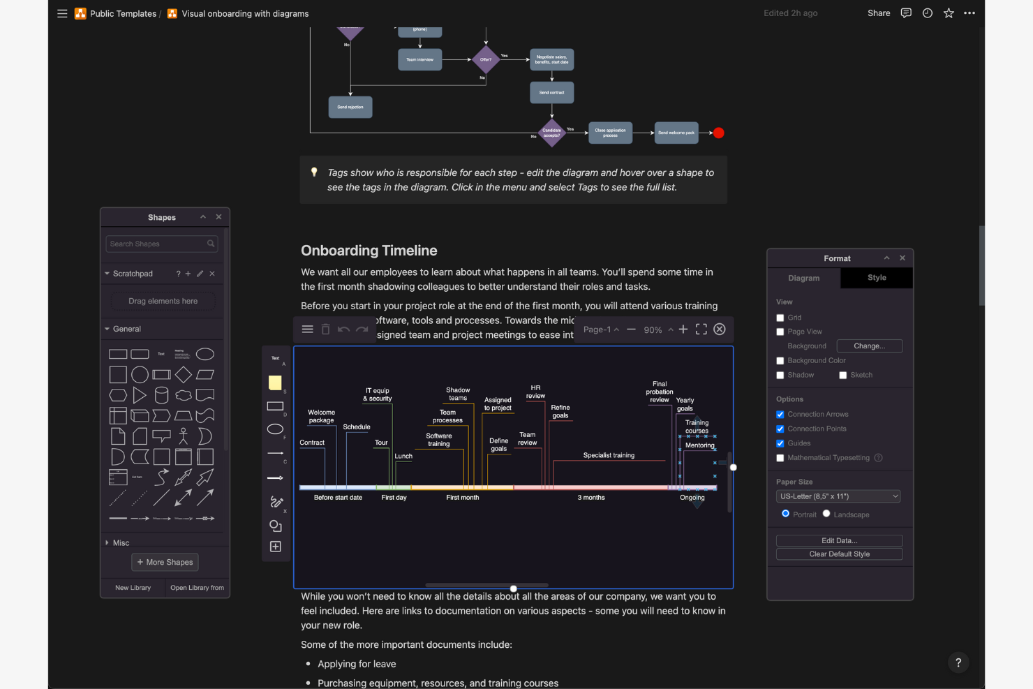 draw.io screenshot - 14 meilleures alternatives à Visio passées en revue en 2026