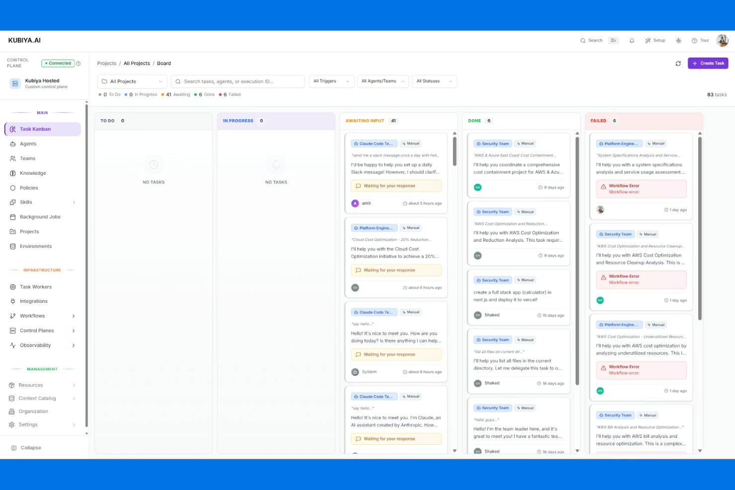Kubiya screenshot - 25 Beste KI-Orchestrierungs-Tools im Jahr 2026 getestet