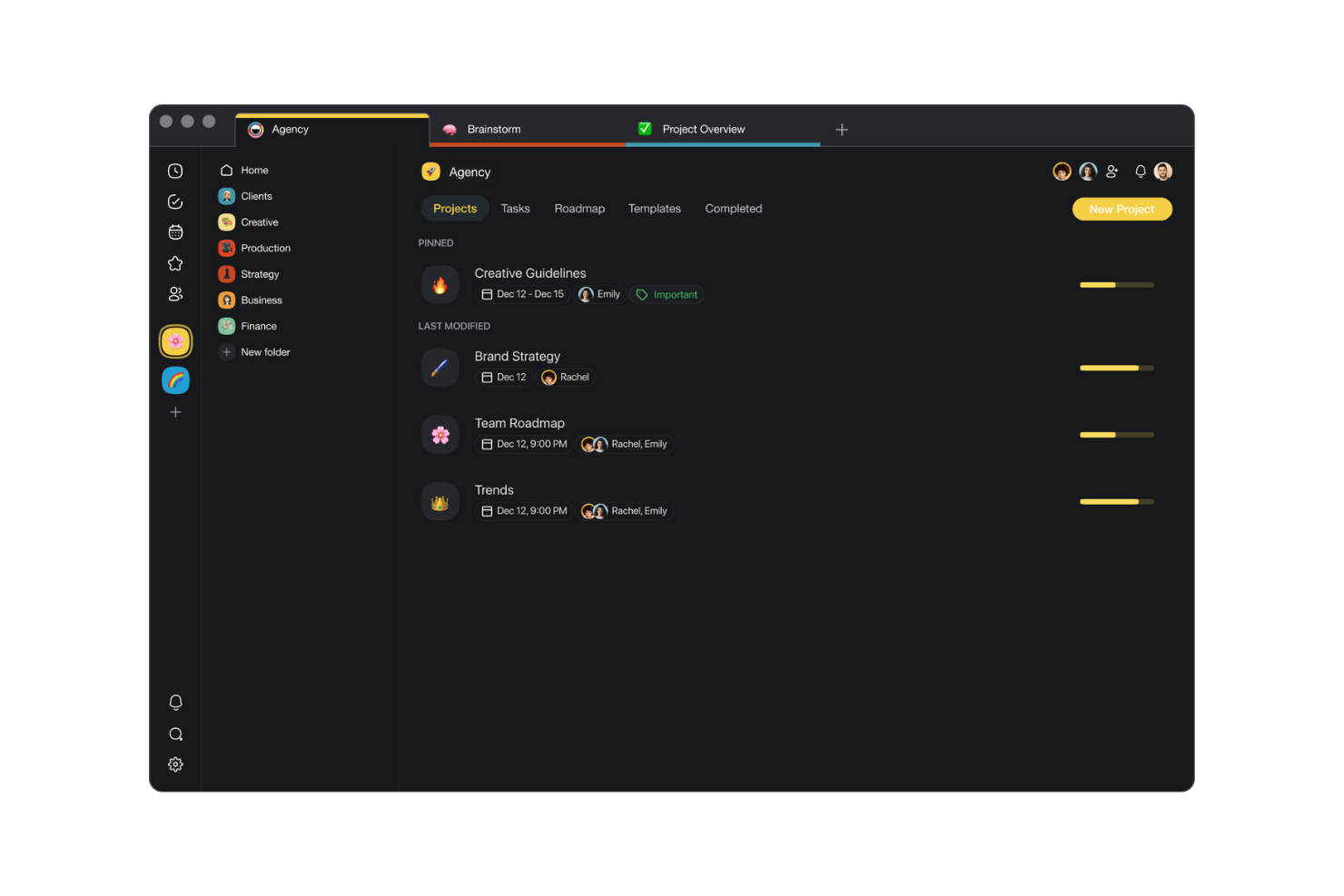 Taskade screenshot - 18 Meilleurs Logiciels de Gestion de Projets d’Entreprise avec IA Passés en Revue en 2026