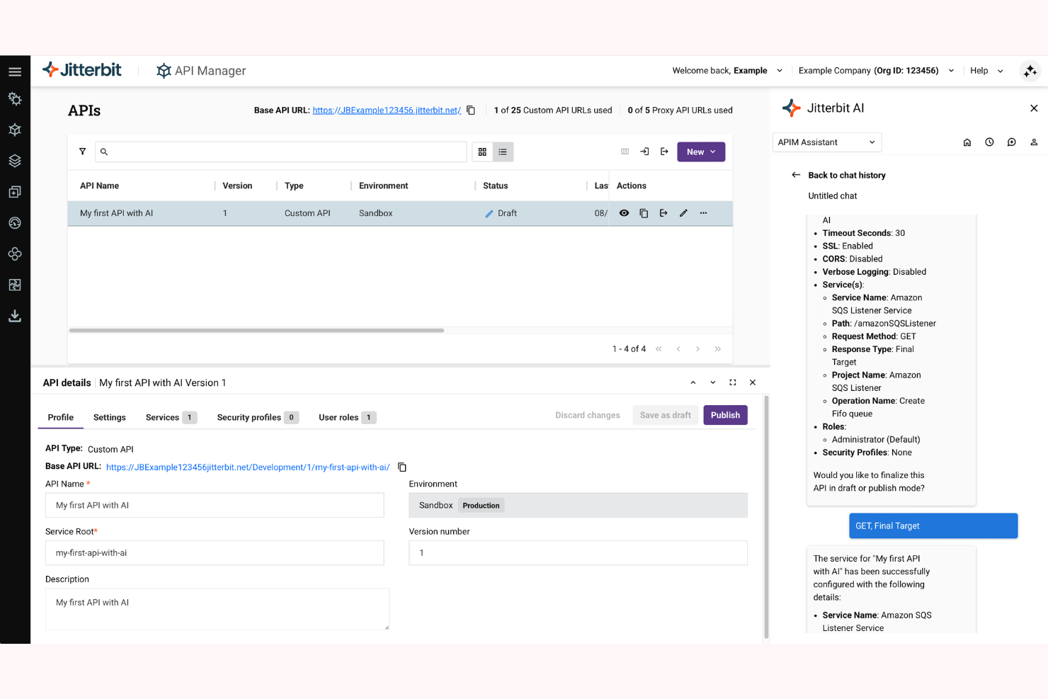 Jitterbit screenshot - 20 meilleurs logiciels de gestion de flux de travail d’entreprise avec IA examinés en 2026
