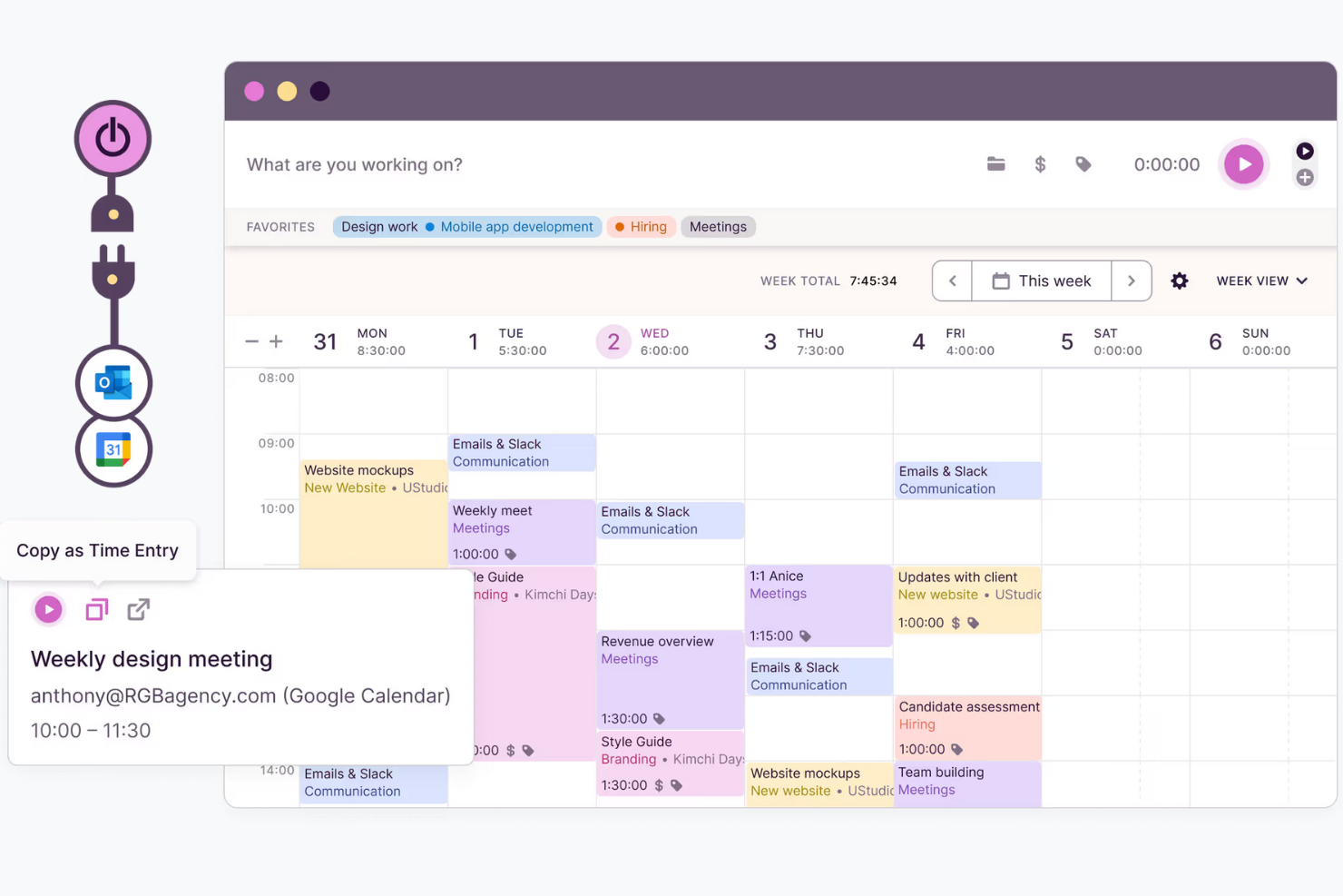 Toggl Track screenshot - 15 meilleurs logiciels de suivi du temps pour architectes examinés en 2026