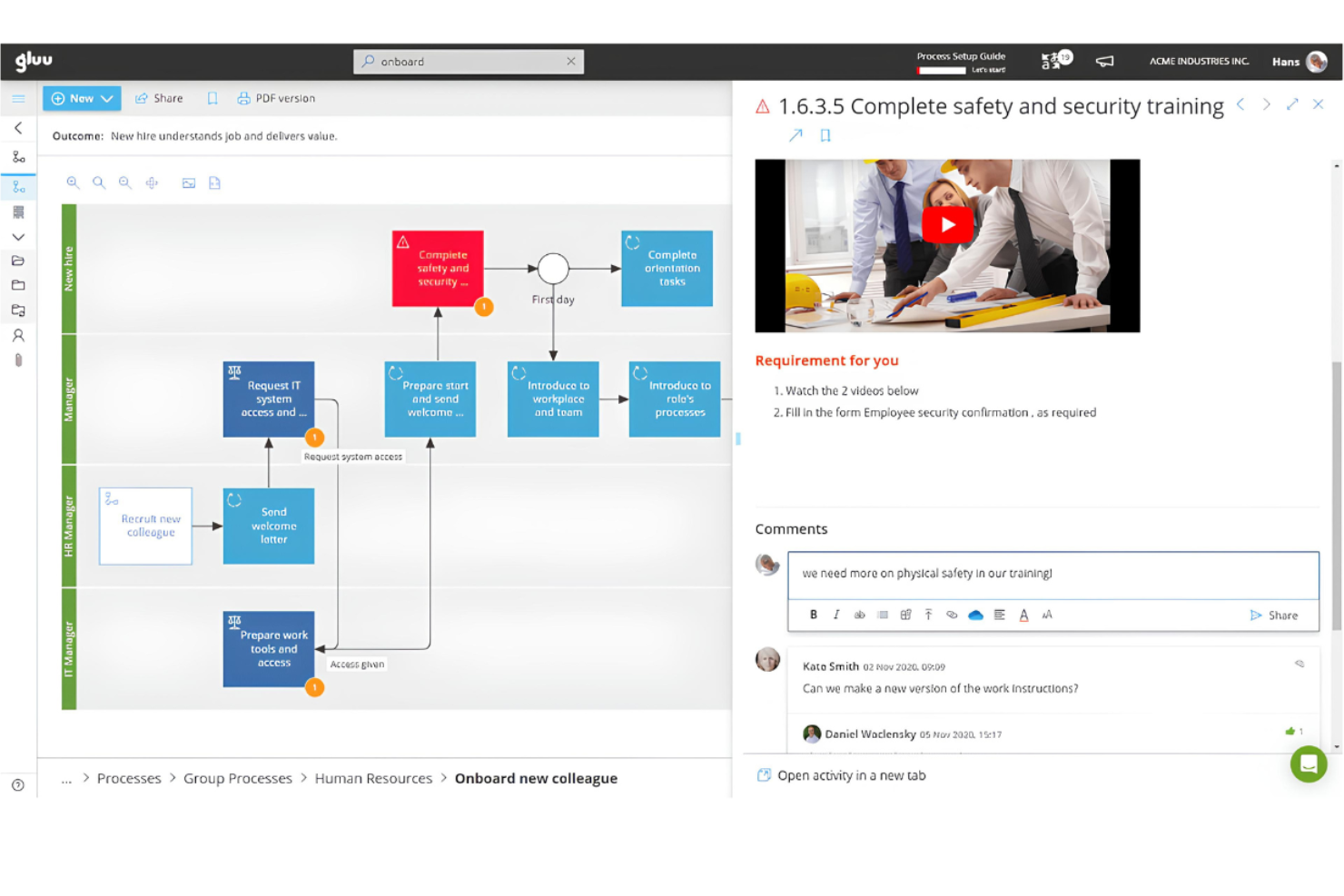 Gluu screenshot - 15 meilleurs outils BPM IA examinés en 2026