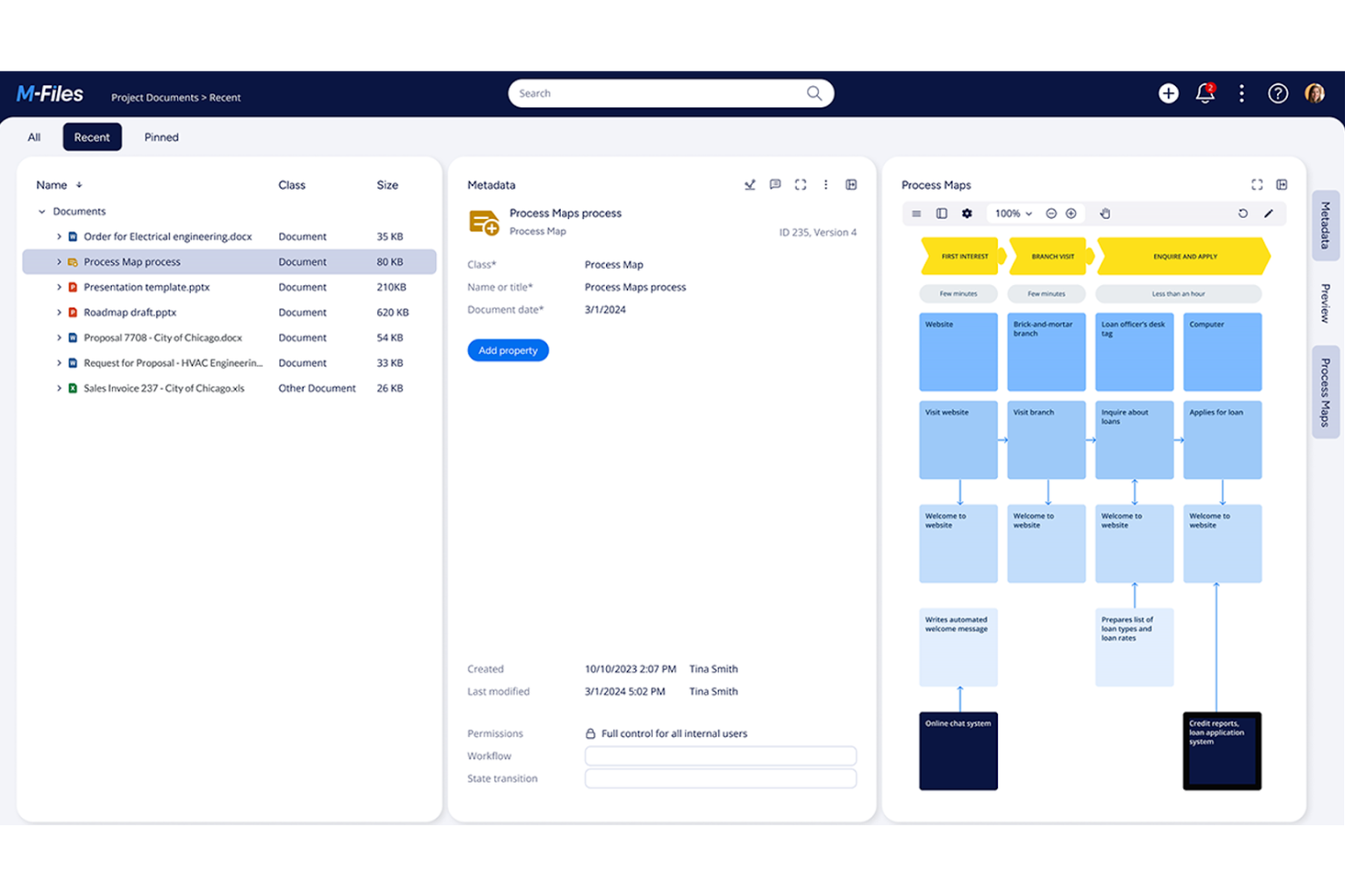 M-Files screenshot - 17 Mejores Software de Control de Documentos con IA Analizados en 2026