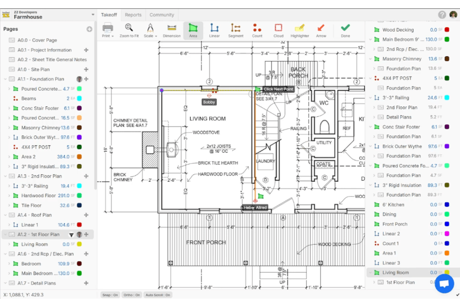 zzTakeoff screenshot - 10 meilleurs logiciels d’estimation IA examinés en 2026