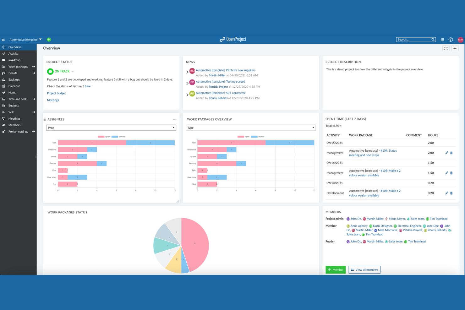 OpenProject screenshot - 12 Beste BIM-Projektmanagement-Software im Test 2026