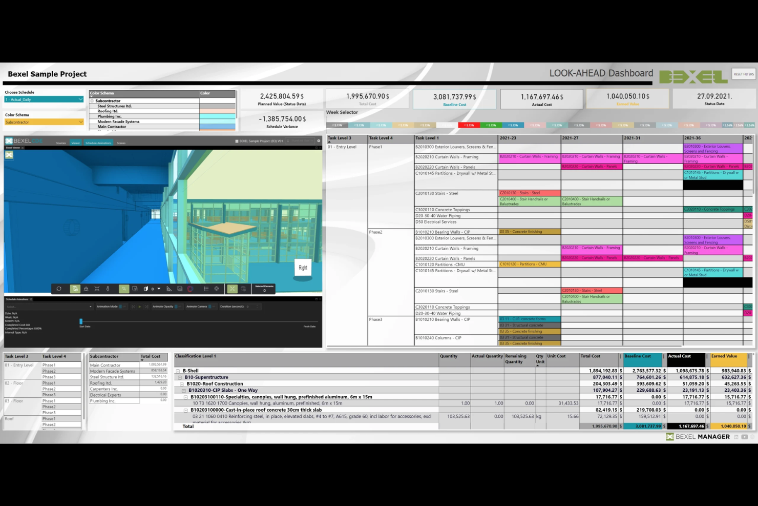 BEXEL Manager screenshot - 12 meilleurs logiciels de gestion de projet BIM examinés en 2026