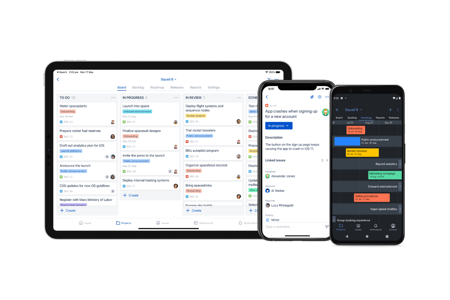 Jira screenshot - 19 Mejores Programas de Gestión de Proyectos para iPad en 2026