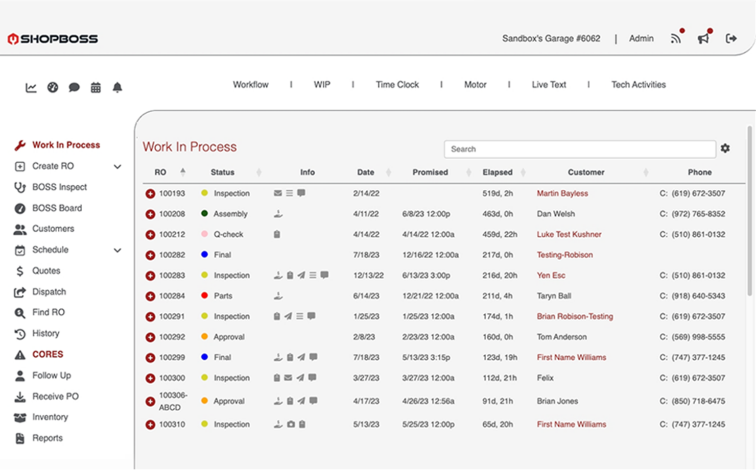 Shop Boss screenshot - 18 Beste Softwarelösungen für das Projektmanagement in der Automobilbranche 2026
