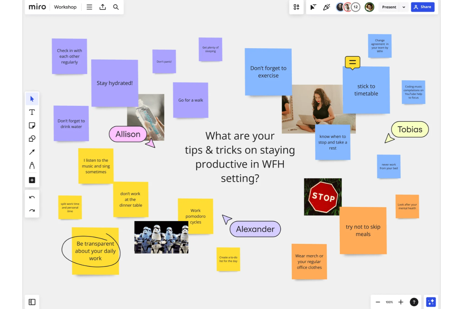 Miro screenshot - 19 Beste Notiz-Apps zur Steigerung der Produktivität im Jahr 2026