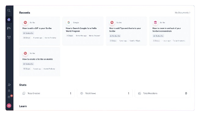 Scribe screenshot - 20 meilleurs logiciels de documentation des processus passés en revue en 2026