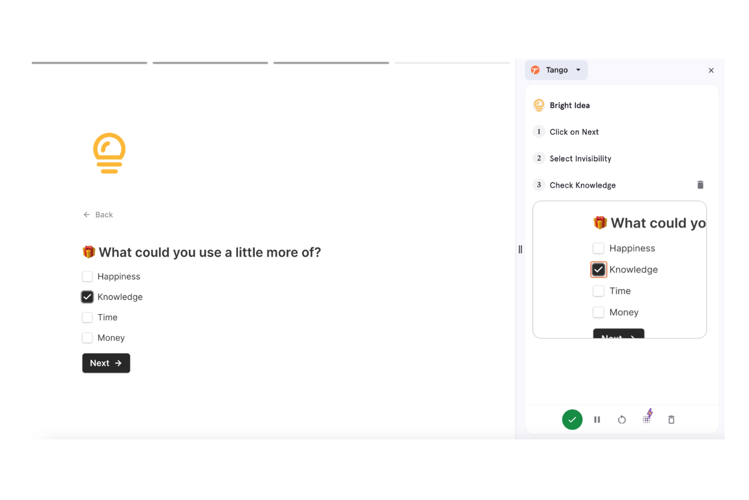 Tango screenshot - 20 meilleurs logiciels de documentation des processus passés en revue en 2026