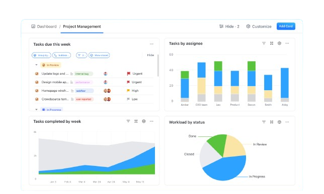ClickUp screenshot - 18 meilleures alternatives à Redmine évaluées en 2026
