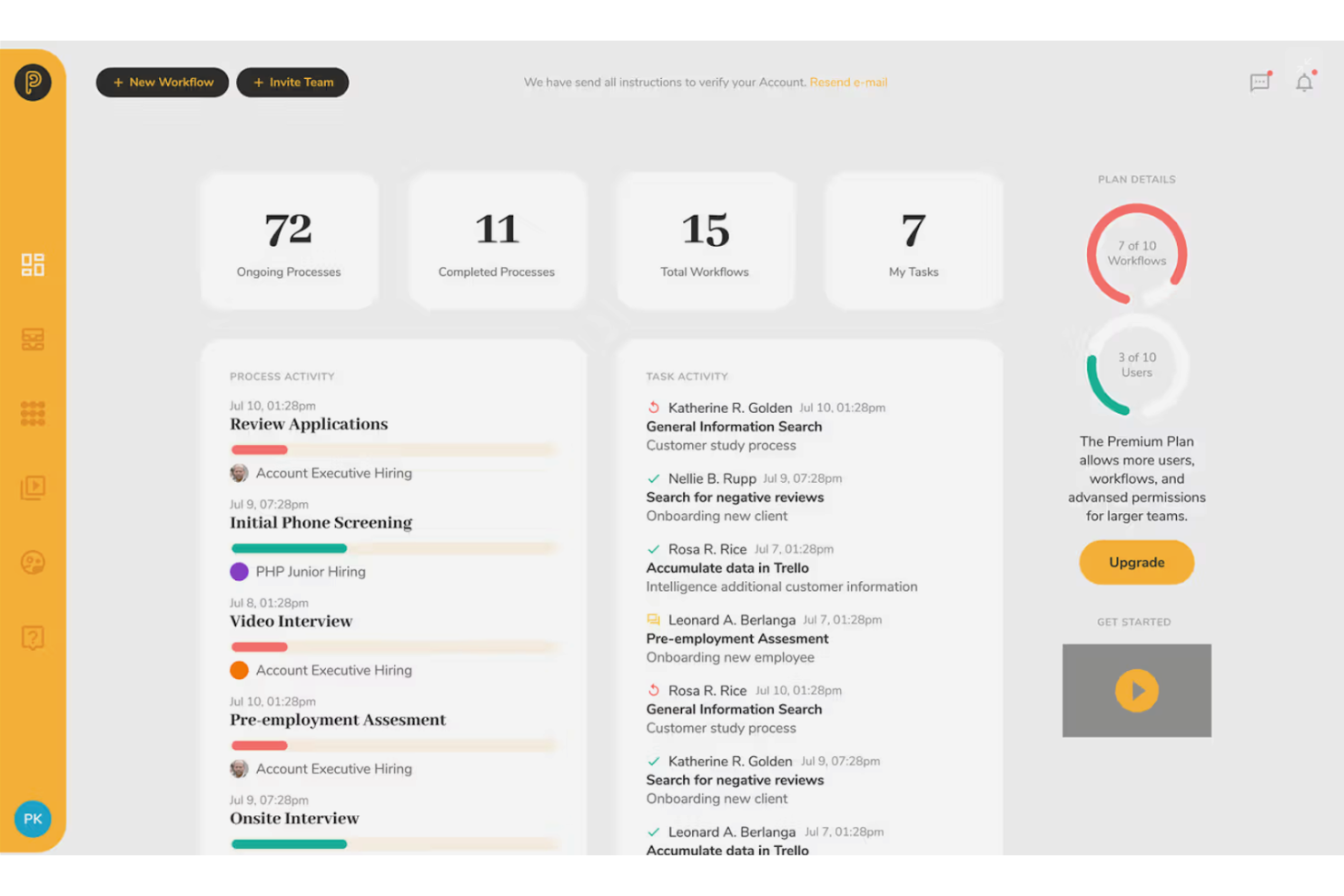 Pneumatic Workflow screenshot - Die 20 besten Workflow-Software-Lösungen für kleine Unternehmen im Jahr 2026