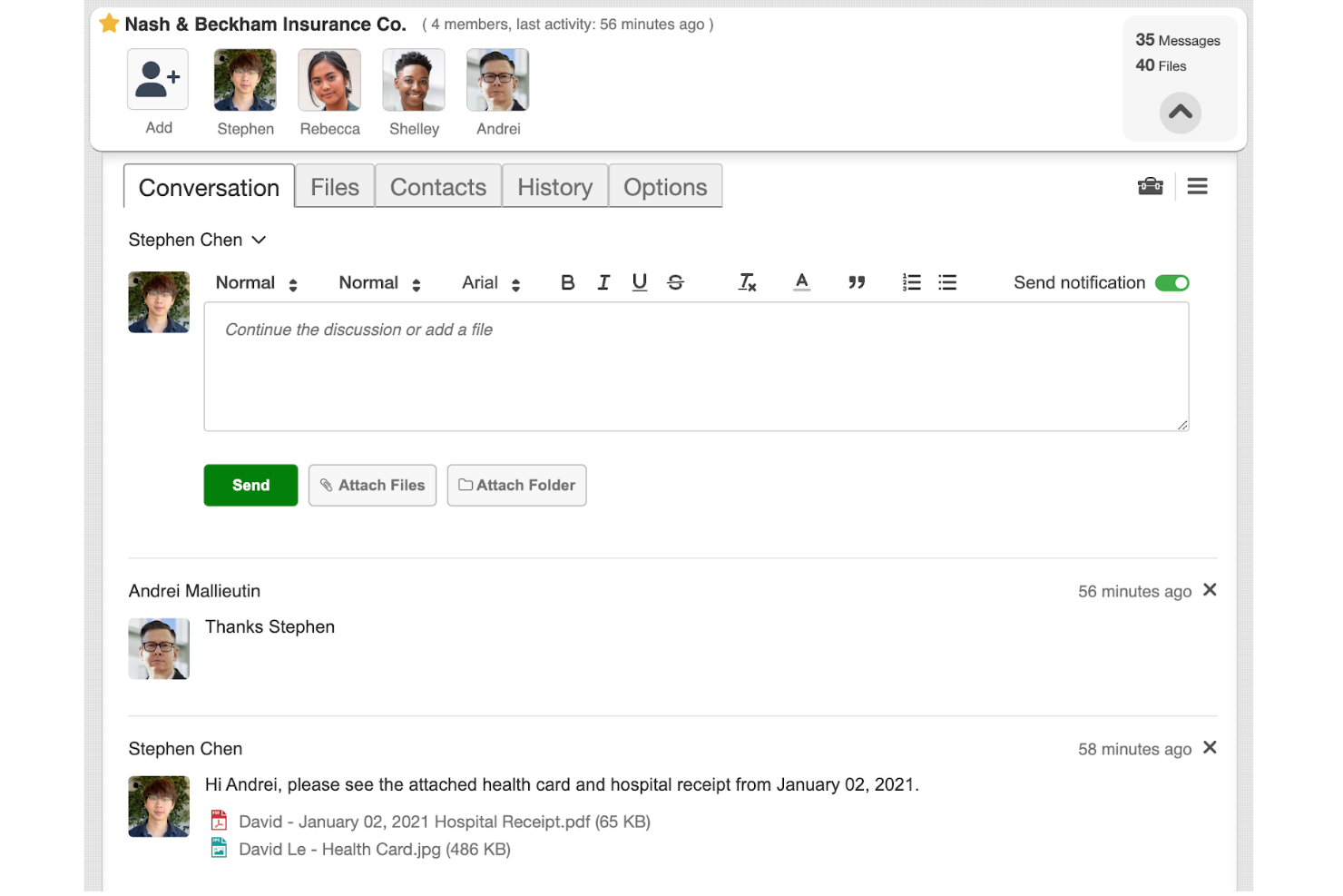 TitanFile screenshot - Die 10 besten sicheren Kollaborations-Tools im Test 2026