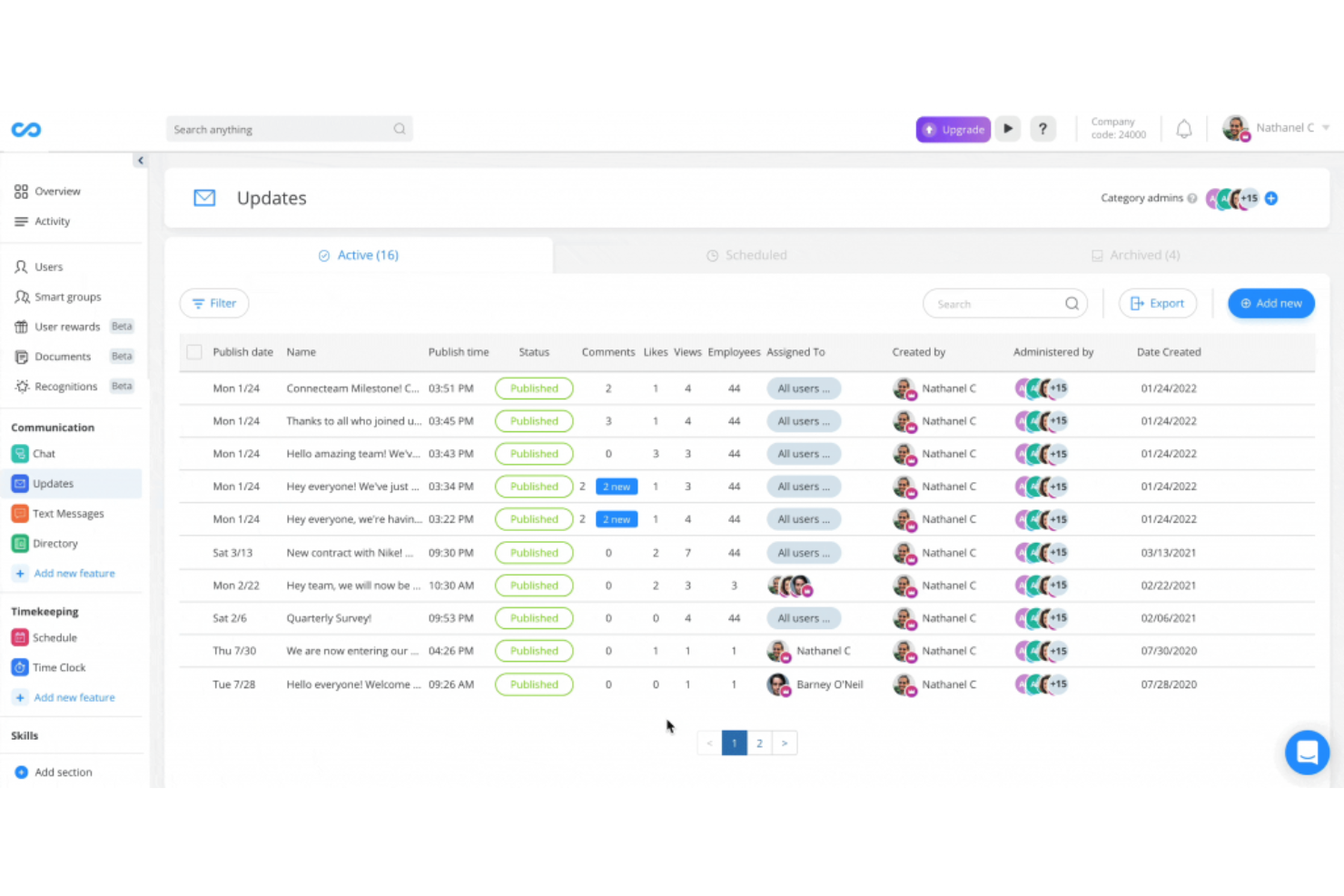 Connecteam screenshot - Las 10 mejores herramientas de colaboración de TI analizadas para 2026