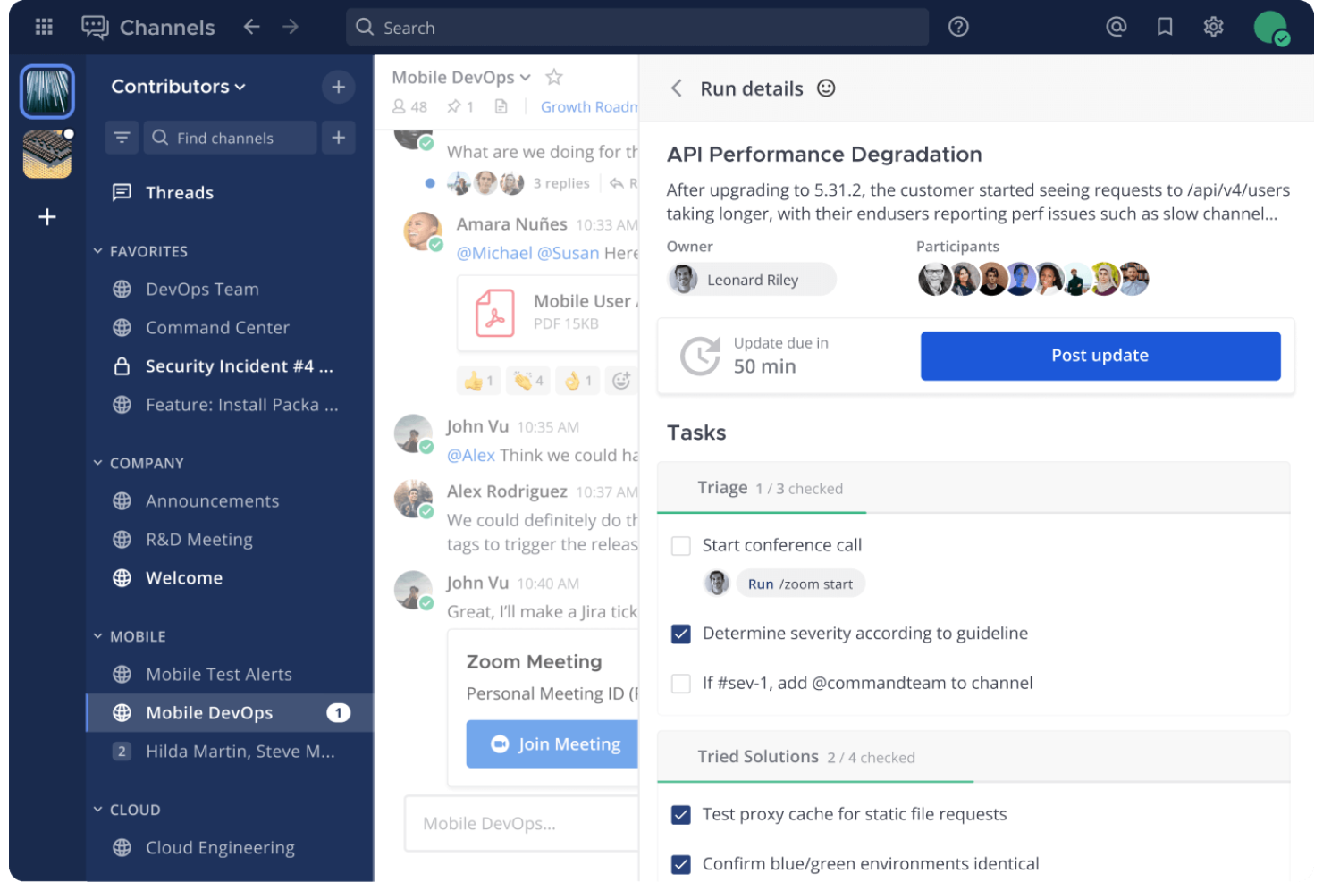 Mattermost screenshot - Die 10 besten Enterprise-Kollaborationstools im Test 2026