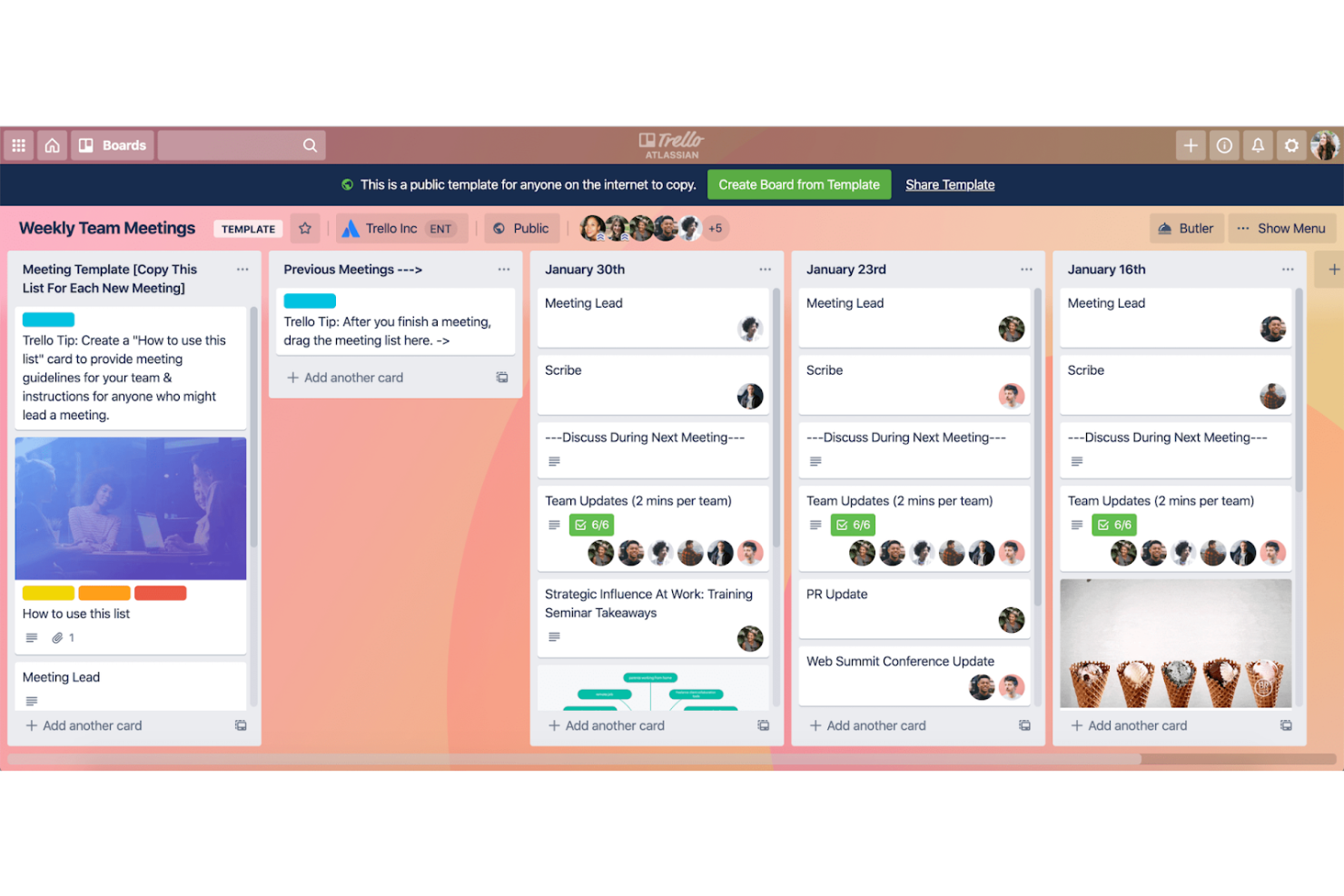 Trello screenshot - Les 10 meilleurs outils de collaboration pour les équipes à distance en 2026