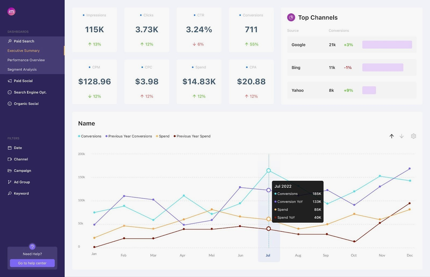 Improvado screenshot - Die 20 besten Agentur-Reporting-Software-Lösungen im Test 2026