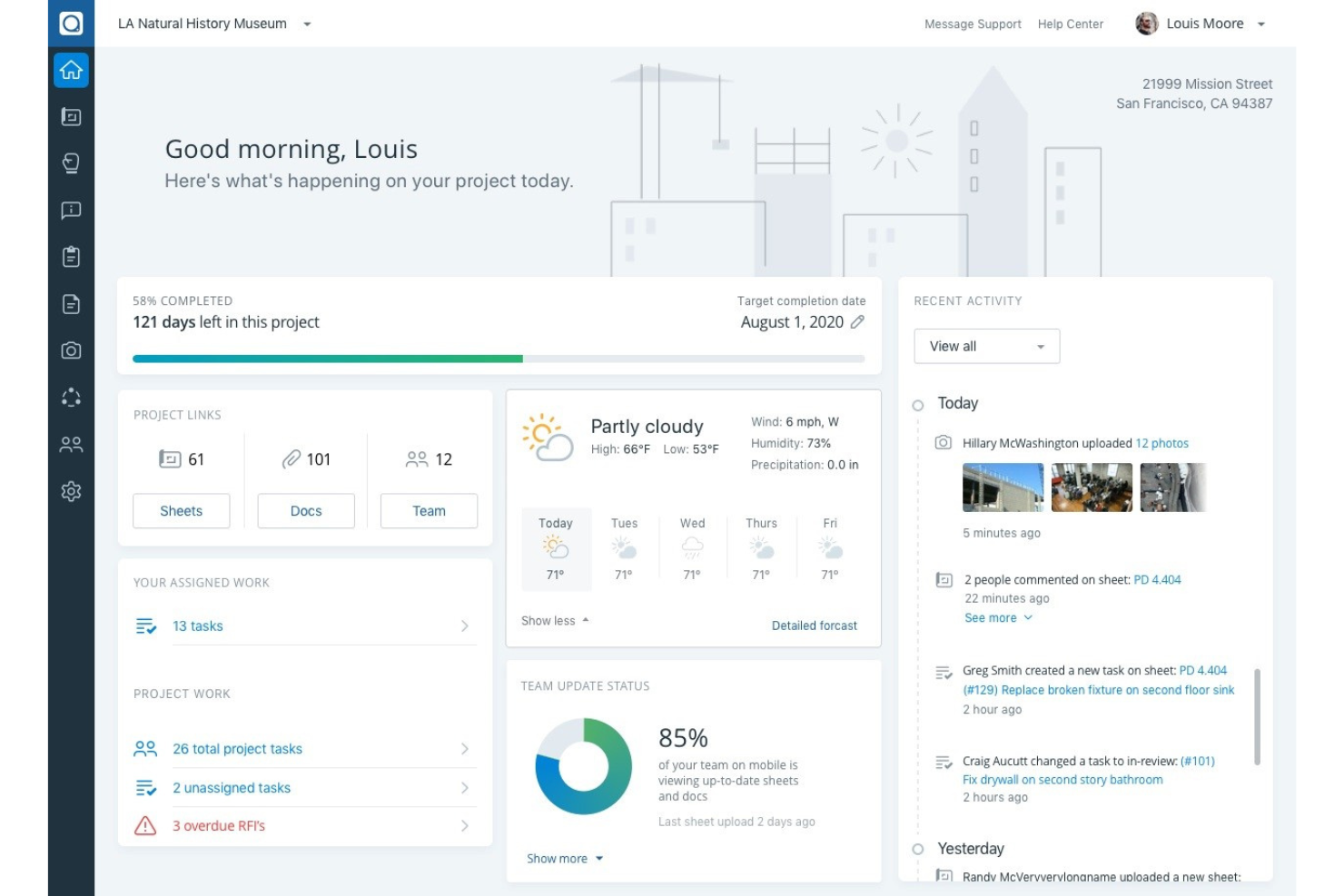 PlanGrid screenshot - 27 mejores programas de colaboración en construcción revisados 2026