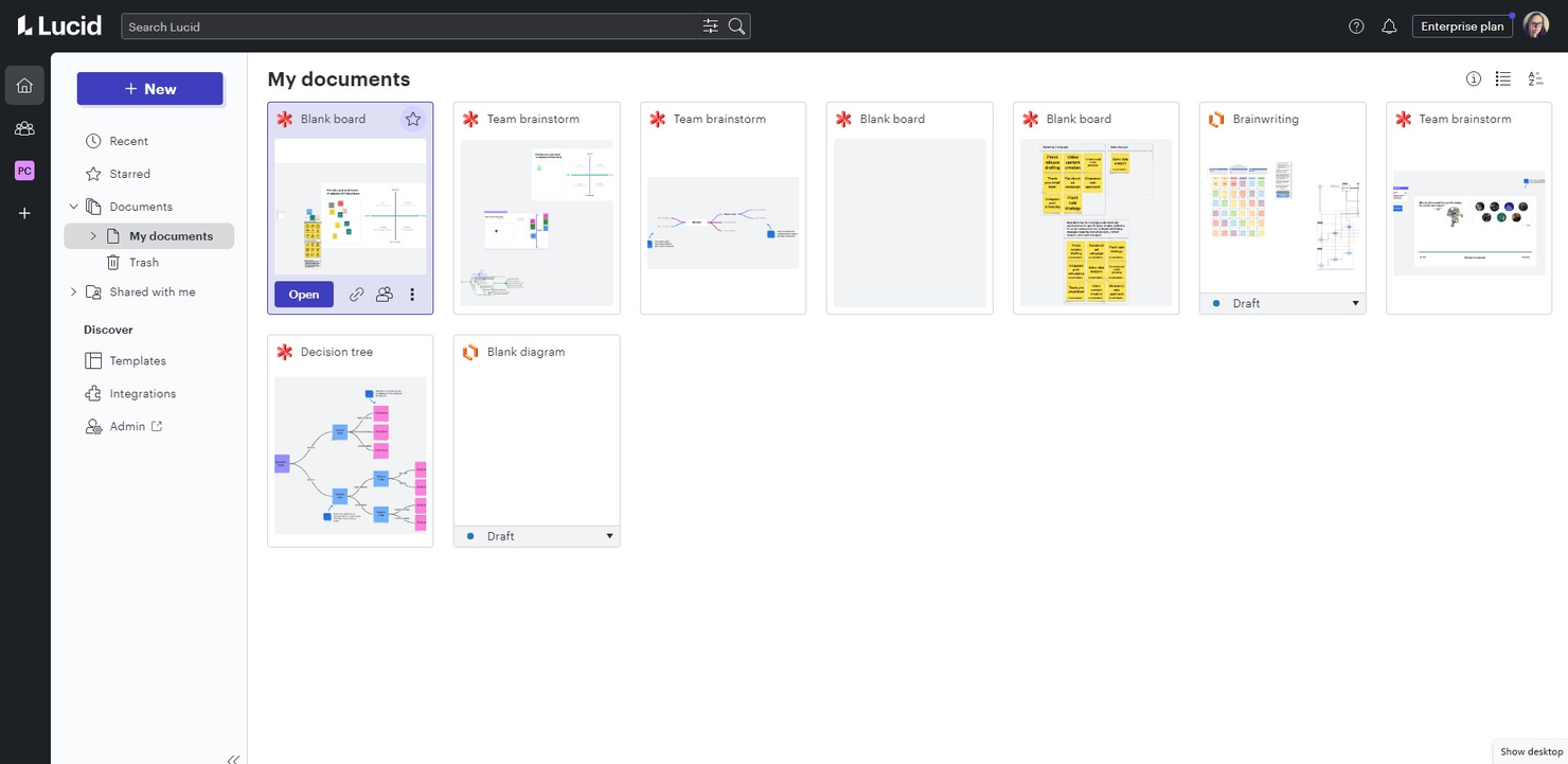 Lucidspark screenshot - 10 Mejores Herramientas de Colaboración en la Nube Analizadas para 2026