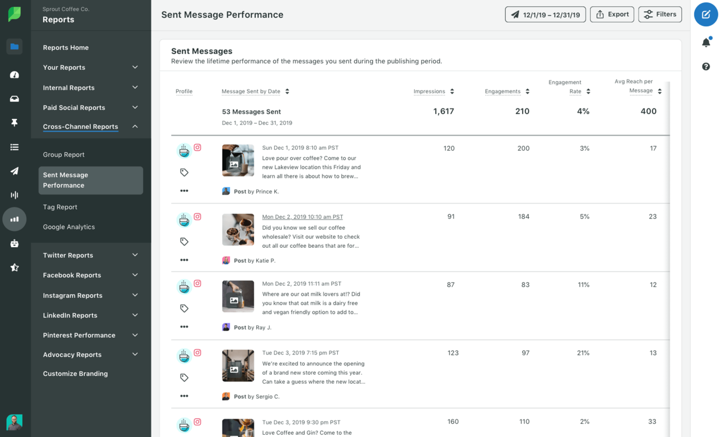 Sprout Social screenshot - Die 10 besten Softwarelösungen für Agentur-Reporting im Test 2026