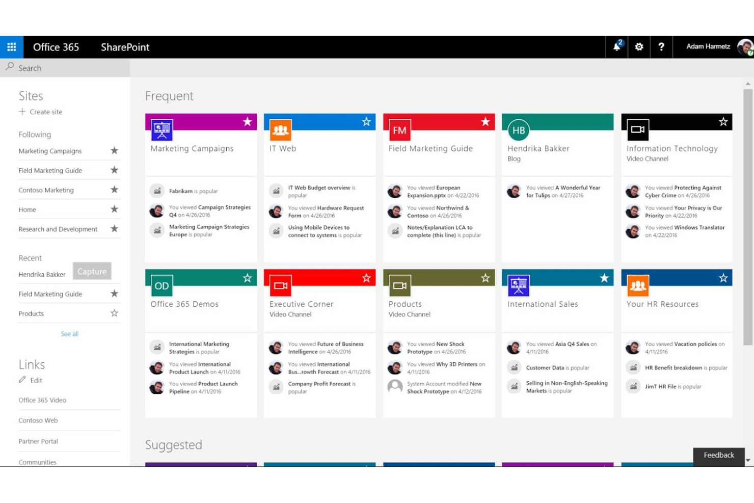 Microsoft SharePoint screenshot - 10 meilleures alternatives à Brandfolder en 2026