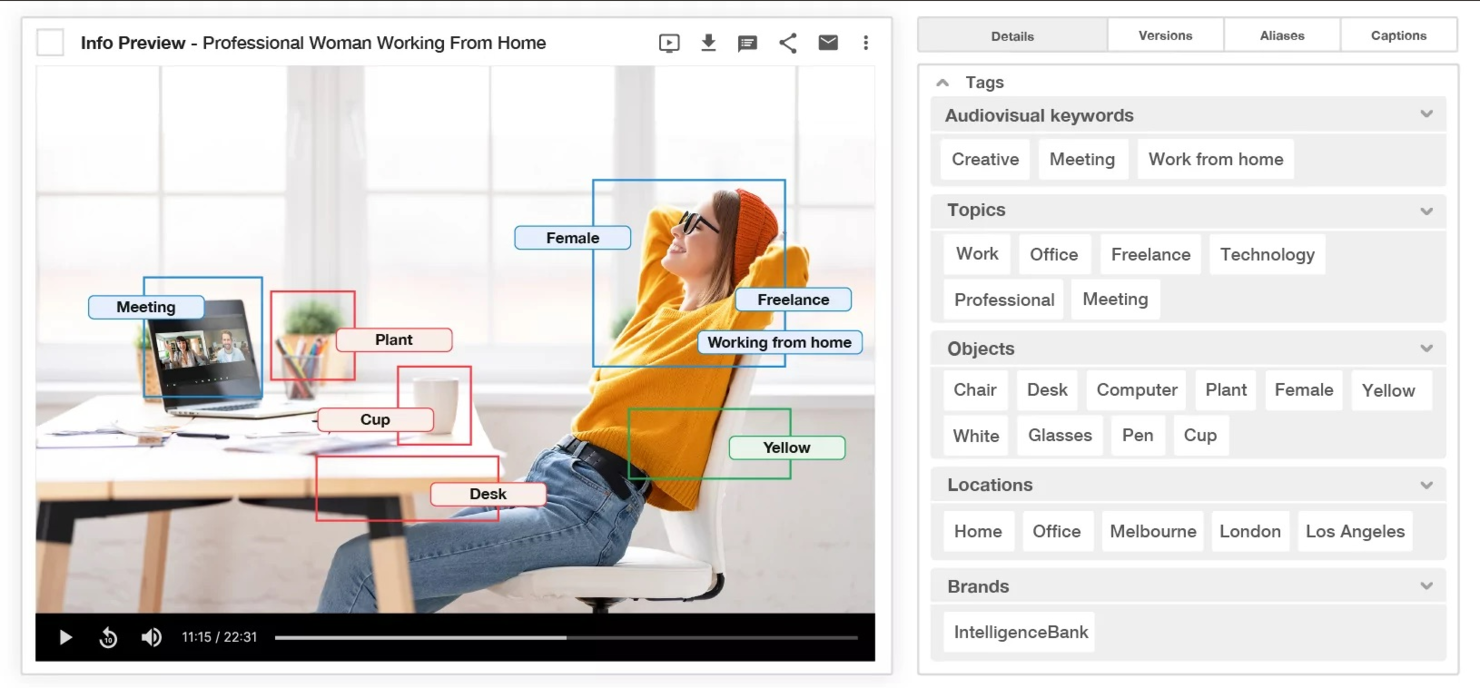 IntelligenceBank screenshot - 20 meilleurs logiciels de gestion des actifs numériques pour la vidéo 2026