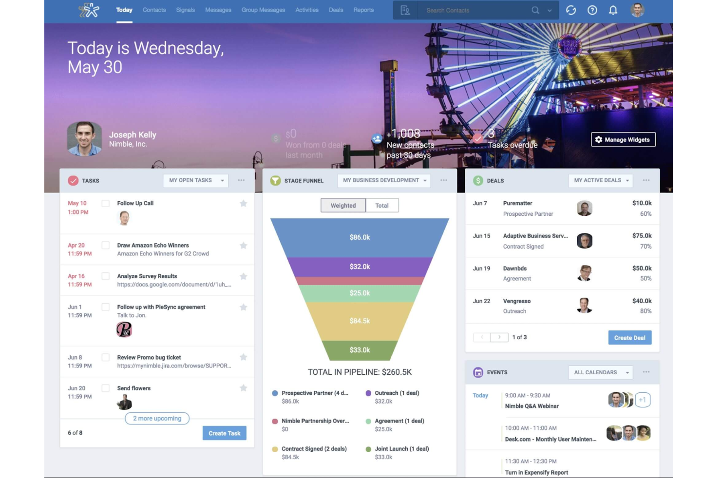 Nimble screenshot - 18 Beste Software für das Ressourcenmanagement von Kunden im Jahr 2026