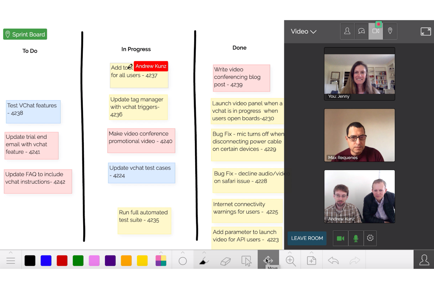 Limnu screenshot - 18 meilleures alternatives à Jamboard passées en revue en 2026