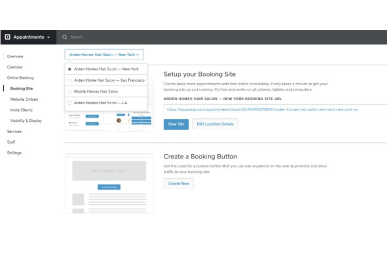 Square Appointments screenshot - Las 23 Mejores Alternativas a Acuity Scheduling Revisadas en 2026