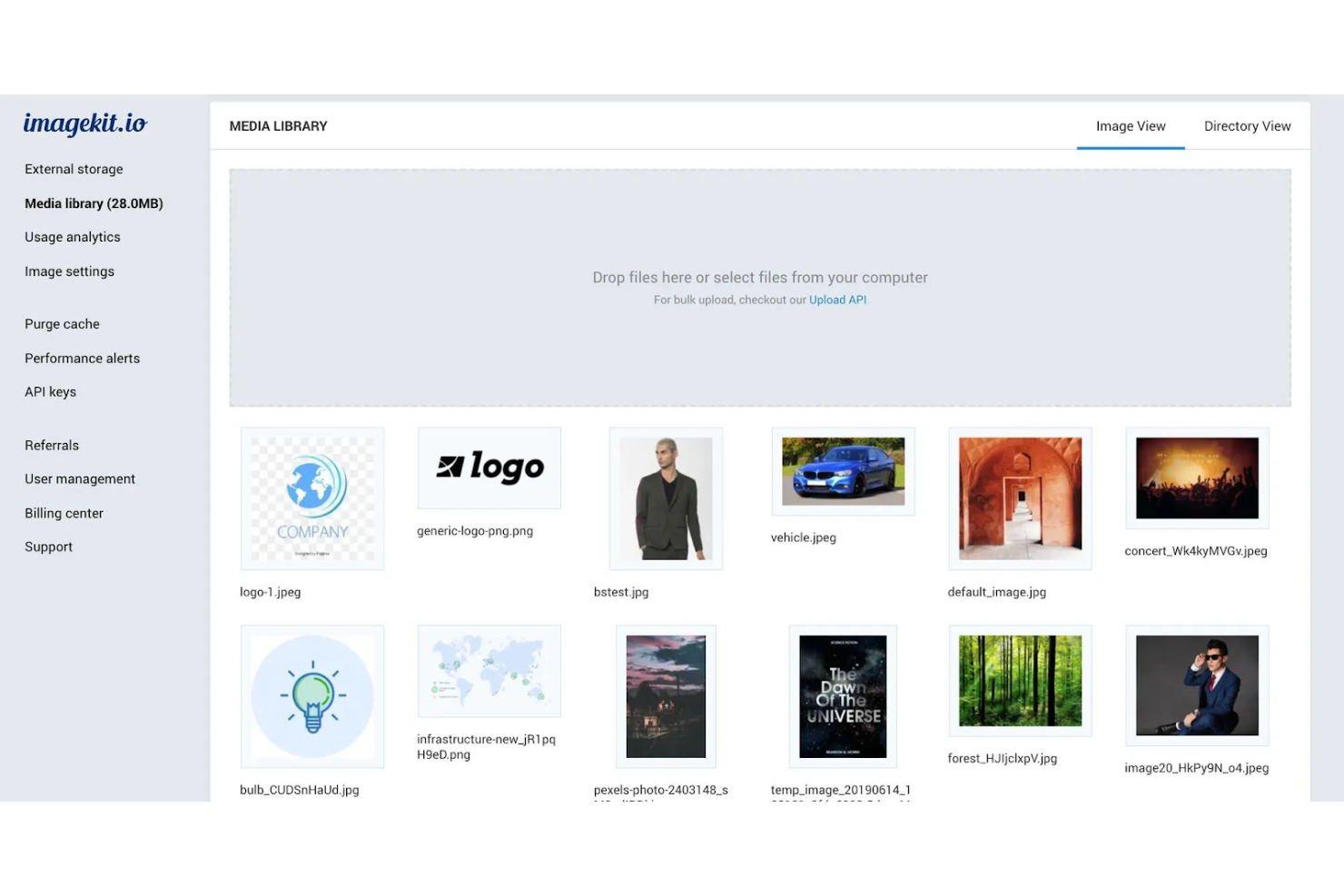ImageKit screenshot - 20 meilleures alternatives à Cloudinary pour 2026