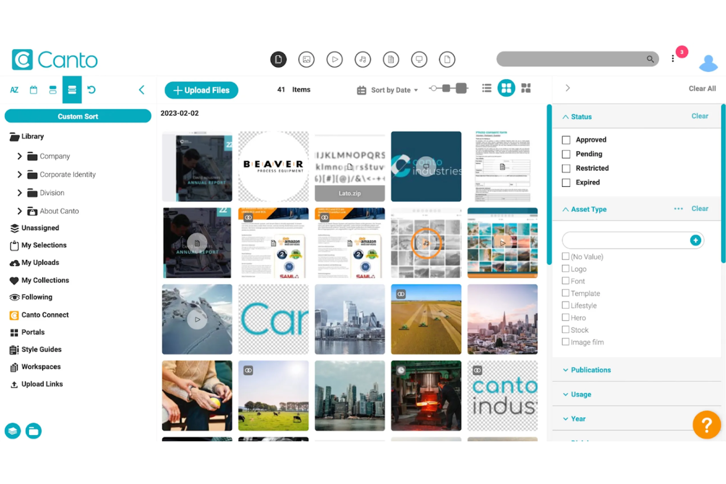 Canto screenshot - 20 beste Cloudinary-Alternativen für 2026