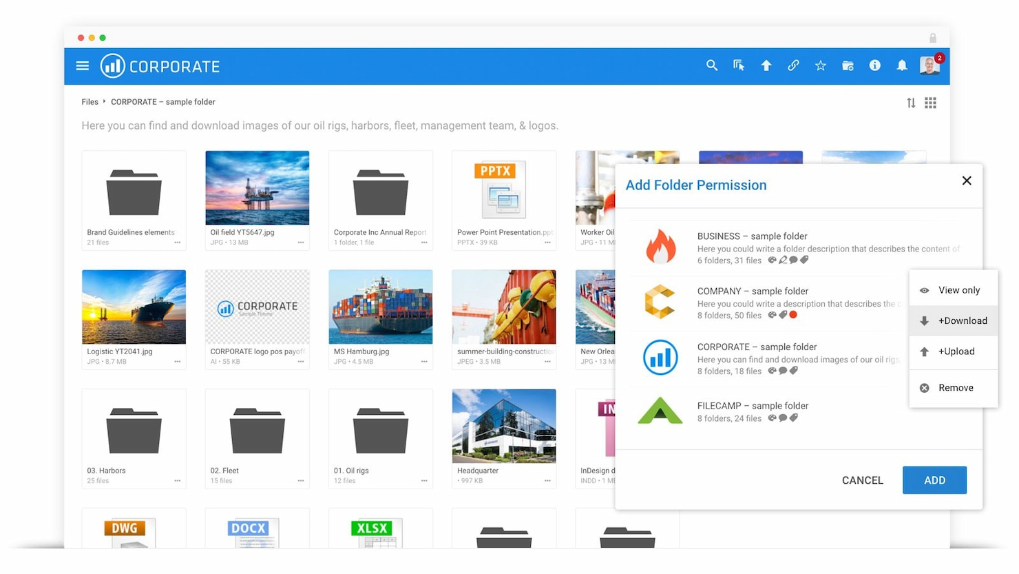 Filecamp screenshot - 25 Mejores Herramientas de Gestión de Activos Digitales Para Pequeñas Empresas