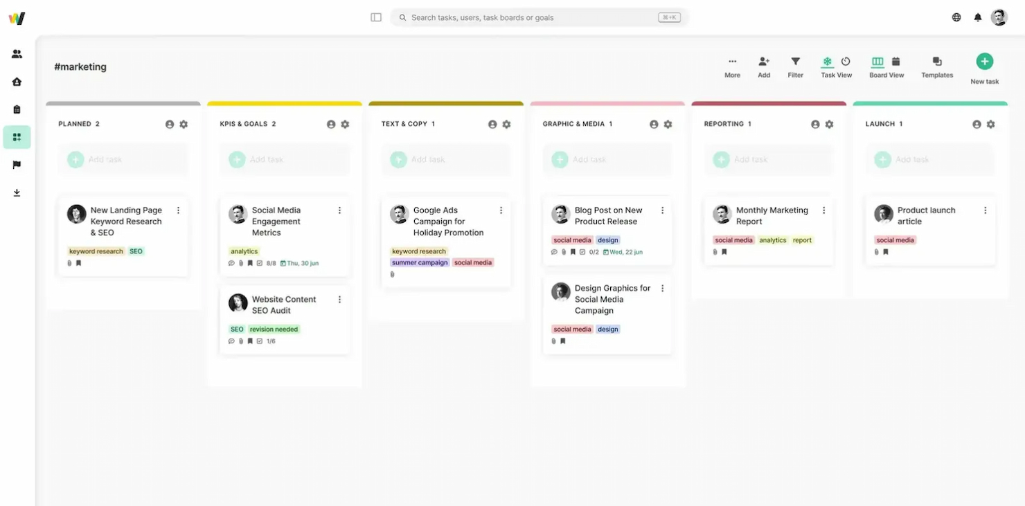 Workstreams screenshot - 25 Meilleurs Logiciels de Gestion de Projet Intégrés à Slack 2026