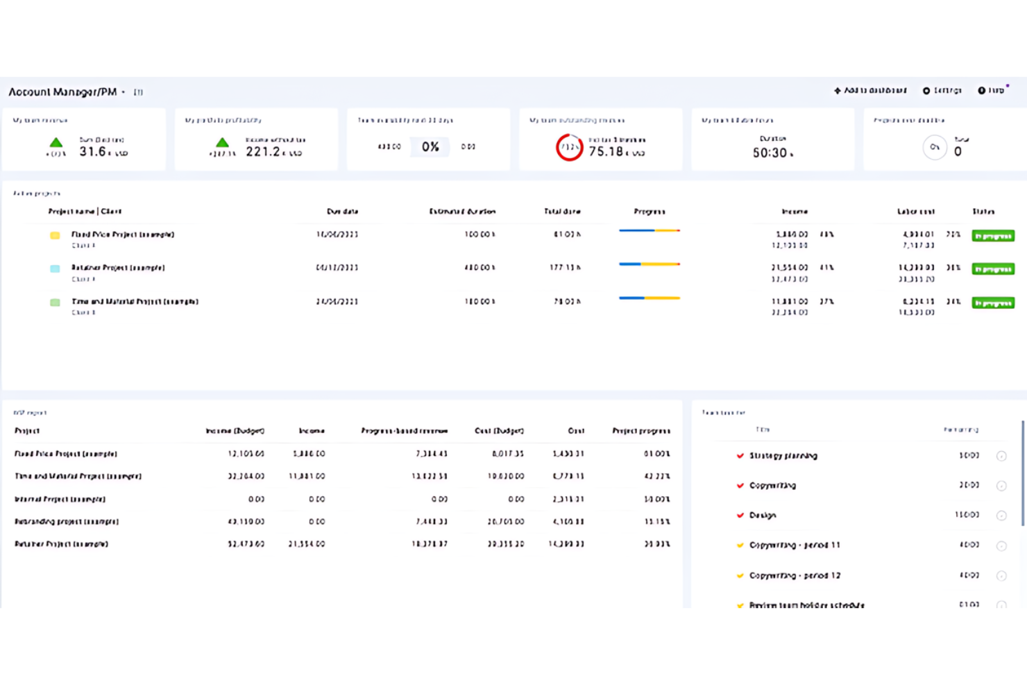 Scoro screenshot - 18 Meilleurs Logiciels de Gestion de Projet Avec CRM Pour 2026