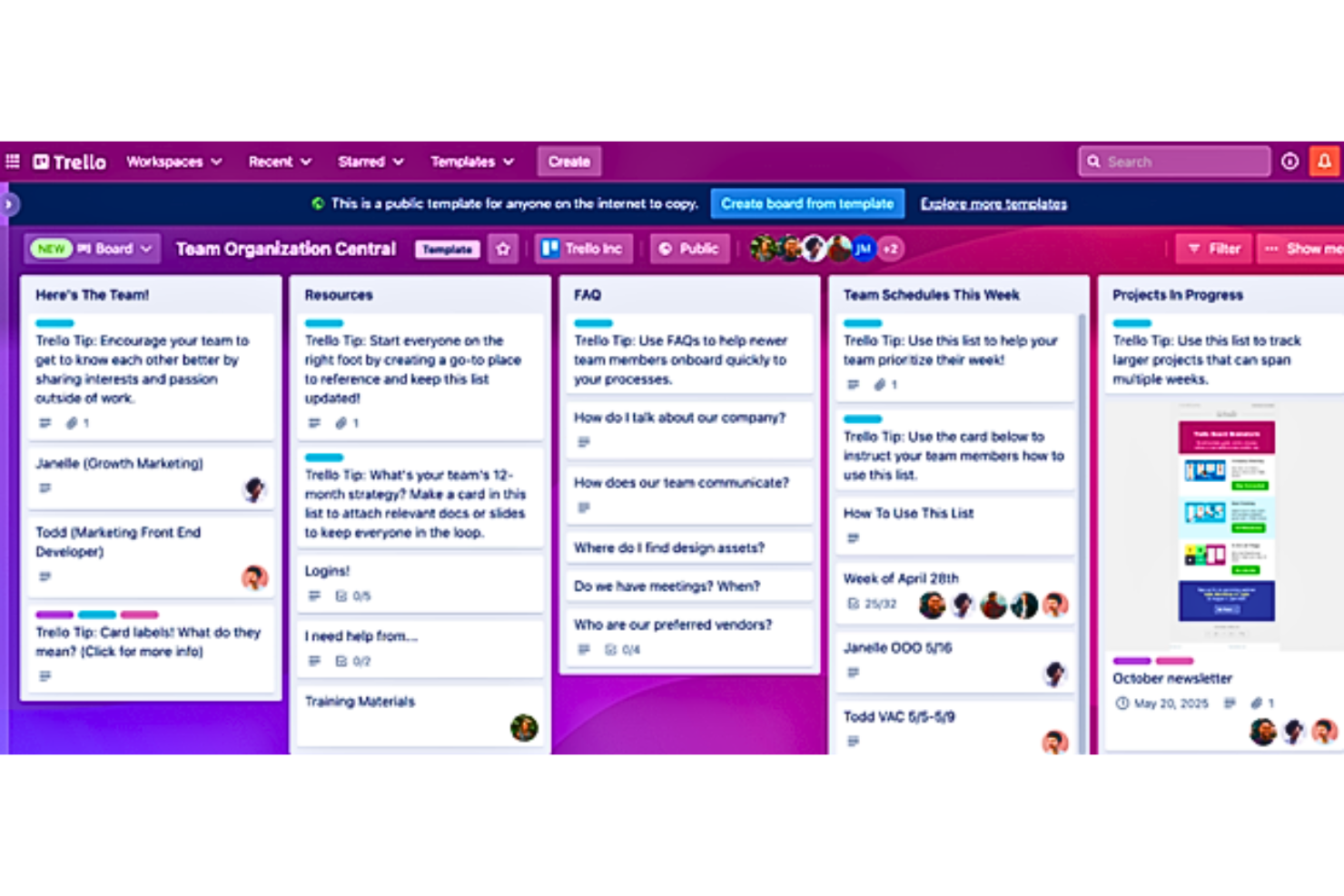 Trello screenshot - 28 Beste Alternativen zu Process Street im Test 2026
