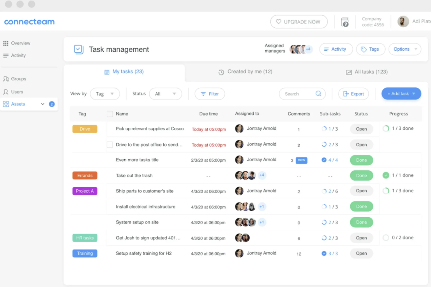 Connecteam screenshot - 24 Mejores Software Gratuitos de Gestión de Tareas en 2026