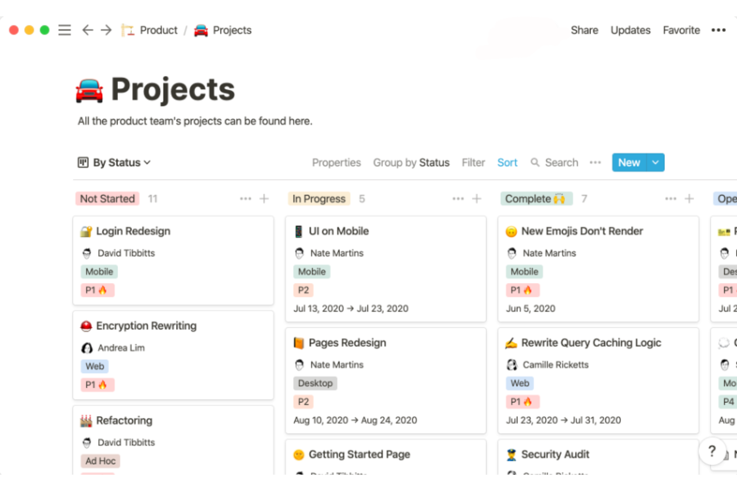 Notion screenshot - 10 Mejores Software de Gestión de Proyectos para Personas 2026