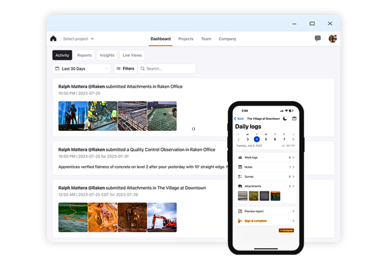RAKEN screenshot - 26 Beste Softwarelösungen für das Subunternehmer-Projektmanagement 2026