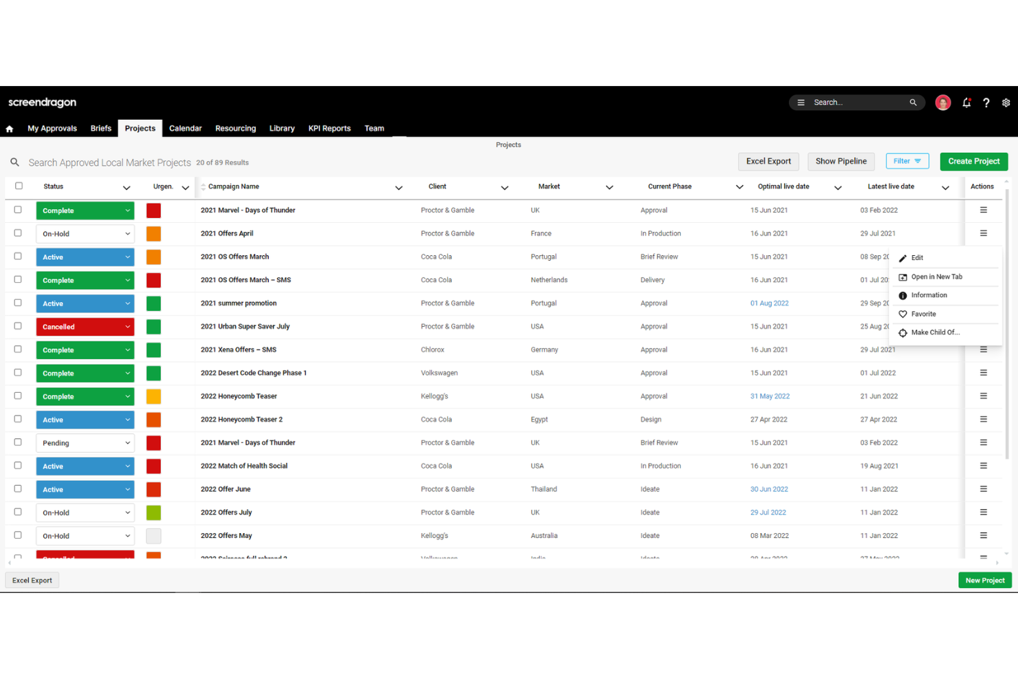 Screendragon screenshot - Die 10 besten Softwarelösungen für Finanzprojektmanagement im Jahr 2026