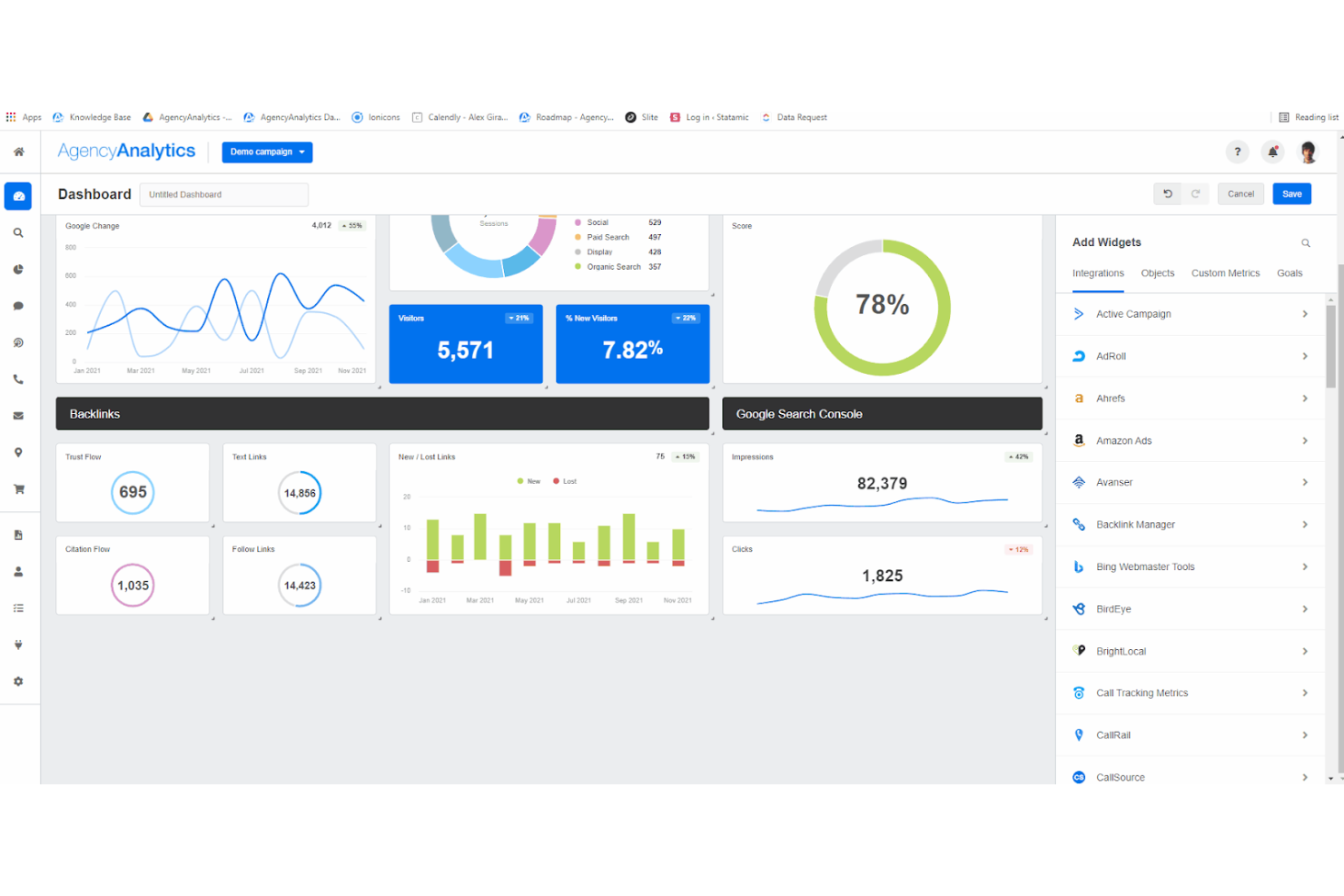 AgencyAnalytics screenshot - 20 Mejores Software de Reportes para Agencias de Marketing en 2026