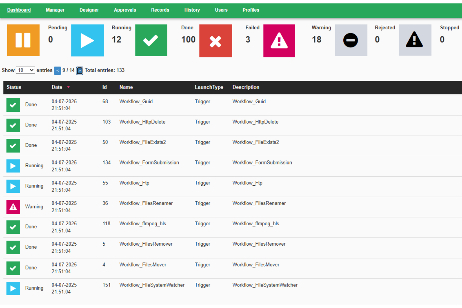 Wexflow screenshot - 19 Beste Open-Source-Workflow-Management-Software für 2026