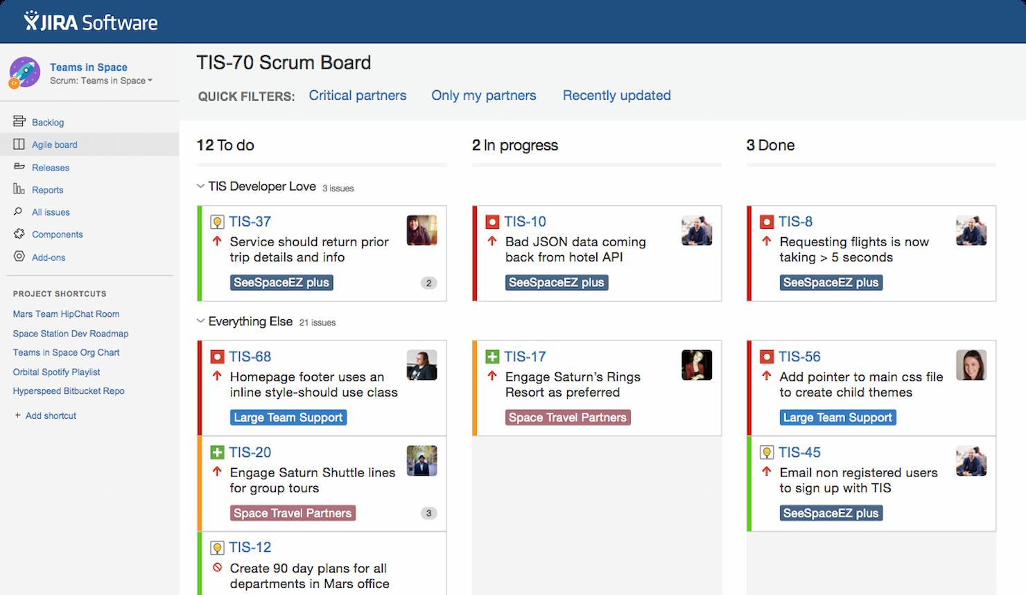 Jira screenshot - 27 options de logiciels de rapport de projet pour 2026